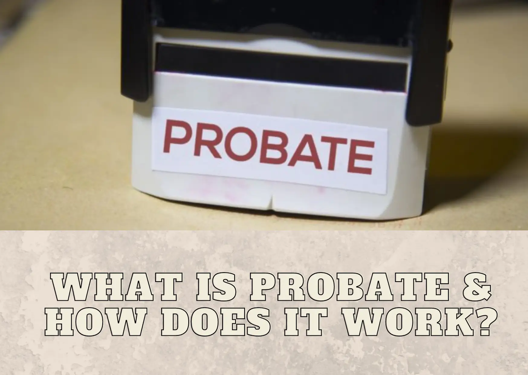 Probate stamp.